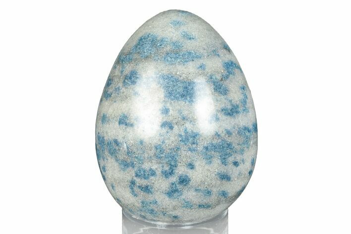 Blue Polka Dot Stone (Apatite & Cleavelandite) Egg #246465